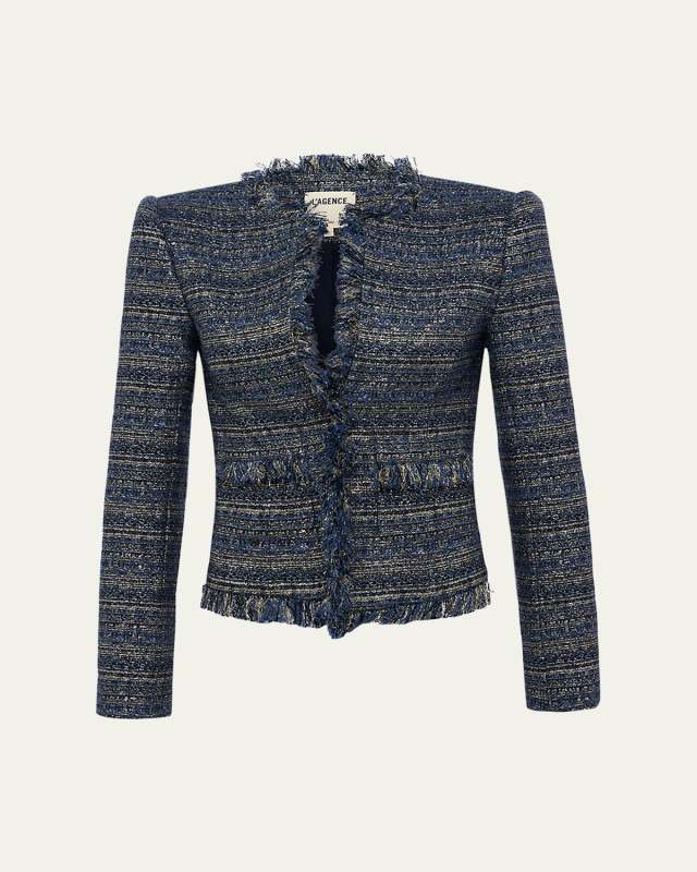 Angelina Metallic Tweed Jacket
